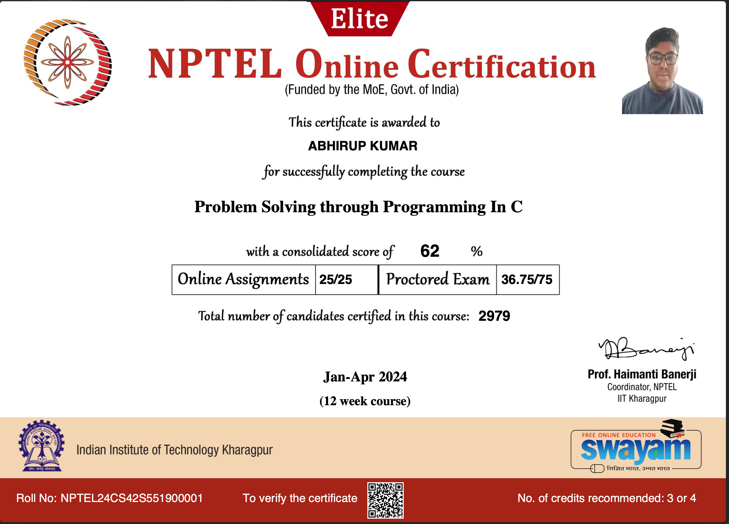 Problem Solving through C